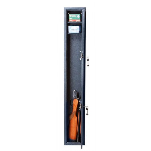Оружейный сейф Сейф оружейный GÜTE ОШМ-129-КТ (ВxШxГ:1300x200x120) на 1 ствол, сейф для ружья, охотничий сейф