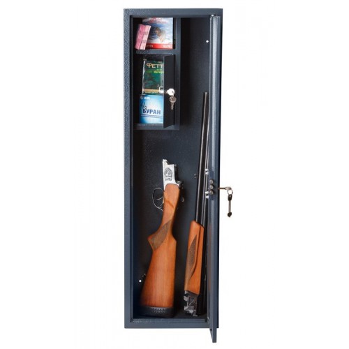 Оружейный сейф Сейф оружейный GÜTE ОШМ-100-КТ (ВxШxГ:1000x300x200) на 1 ствол, сейф для ружья, охотничий сейф